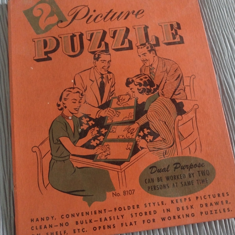 Vintage Dual Purpose 2 Picture Puzzle (#8107)